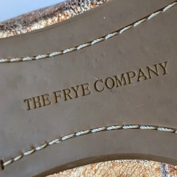 Great condition FRYE women's metallic Regina Ballet Flats Size 10 - Picture 12 of 13